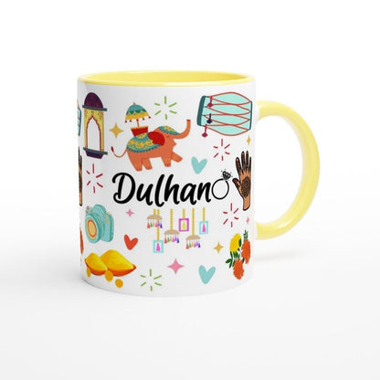 Indian Bridal Shower Mug, Ethnic Bride, Dulhan Personal Mug, Desi Bride Gift, Indian Engagement, South Asian Weddings, Christmas, Traditions