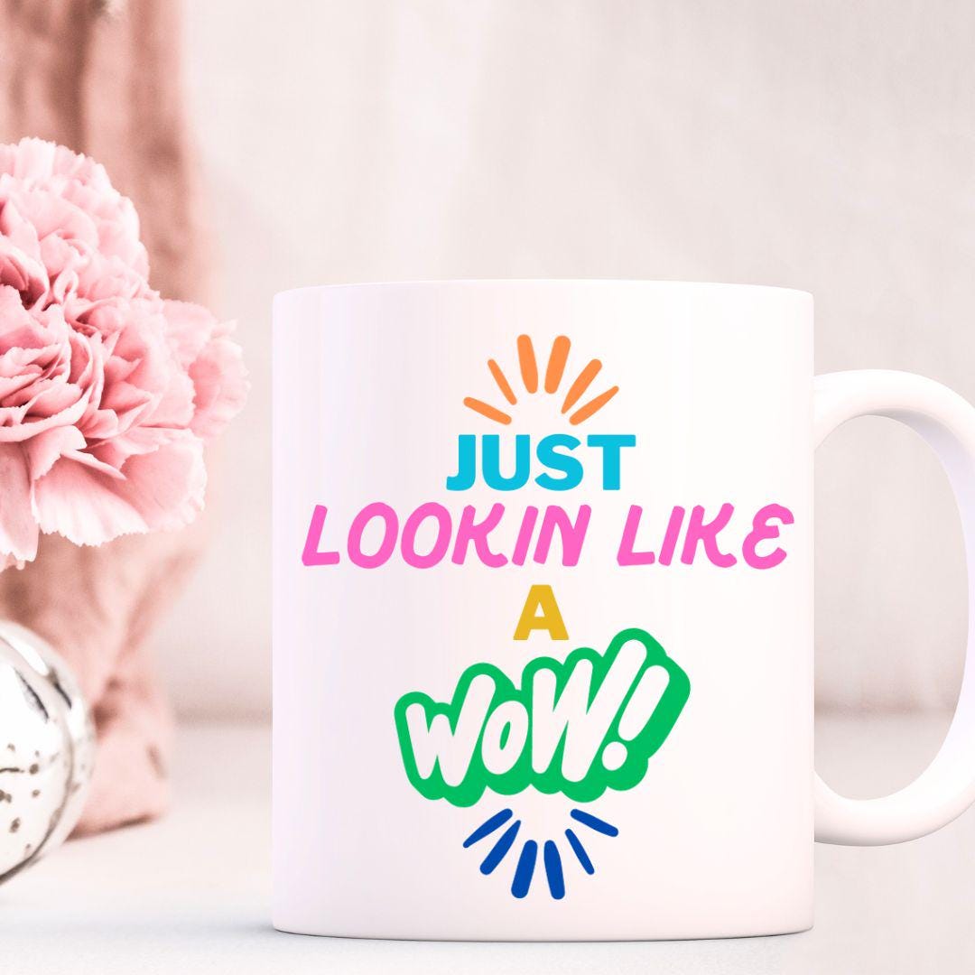 Just Lookin Like A Wow – Meme Mug