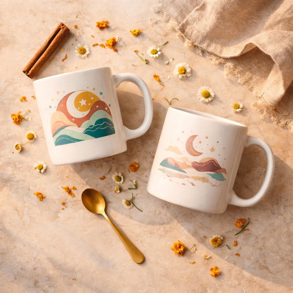 Artkins Bollywood-inspired ceramic mugs — meaningful gifts for chai lovers and South Asian gifting