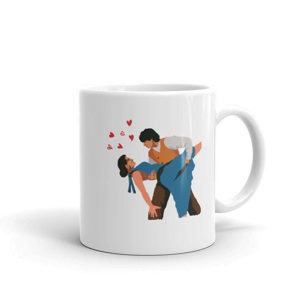 DDLJ mug held in hand showing Bollywood Valentine