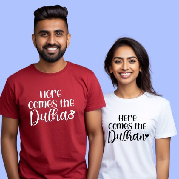 Dulhan Dulha Shirts: Indian Wedding Matching Outfit
