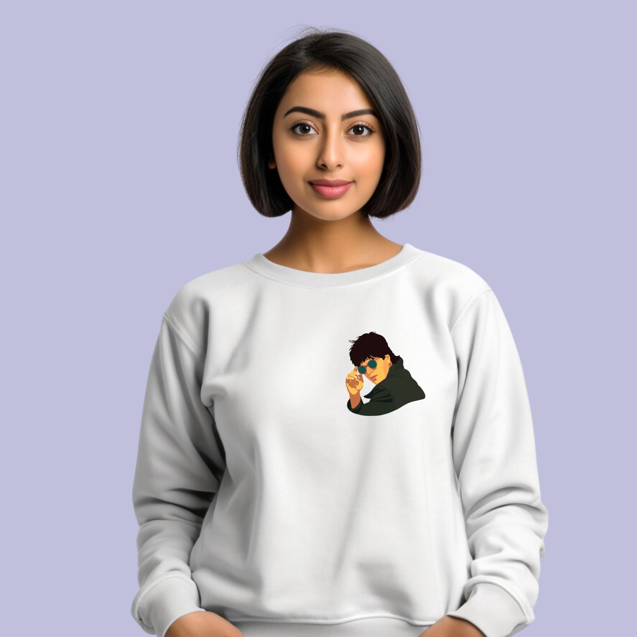 Shahrukh Khan Sweatshirt: Bollywood Graphic Tee, Desi Indian Style