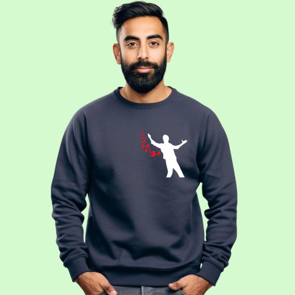 SRK Signature Pose Sweatshirt: Unisex Bollywood Fan Apparel