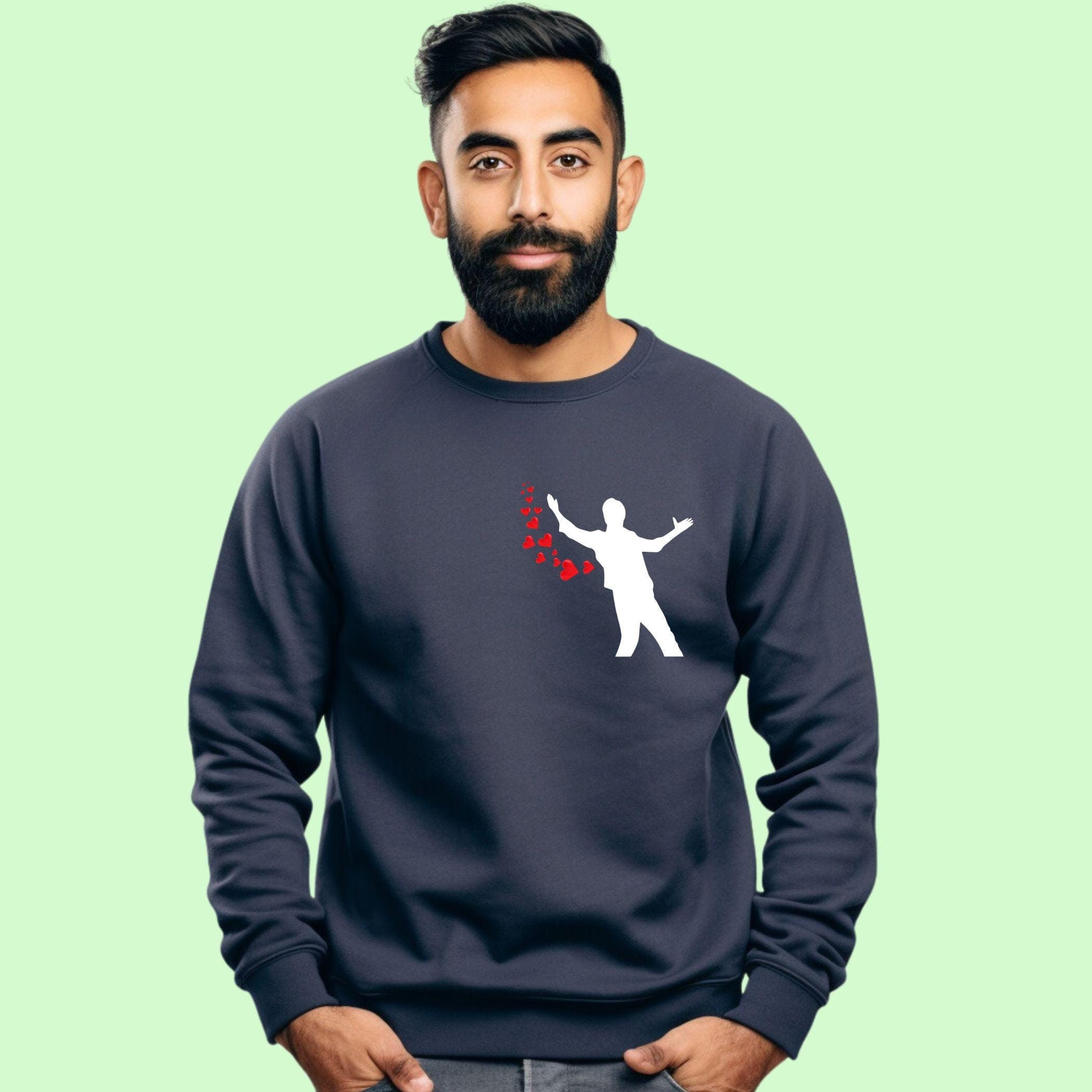 SRK Signature Pose Sweatshirt: Unisex Bollywood Fan Apparel