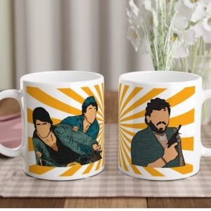 SHOLAY Mug: Retro Bollywood Gift for Desi Parents, Desi Friend Gift, Christmas