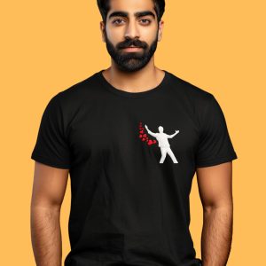 Embroidered Shahrukh Iconic Bollywood Romance T-Shirt - Image 7