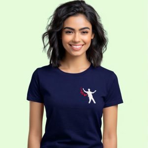 Embroidered Shahrukh Iconic Bollywood Romance T-Shirt - Image 8