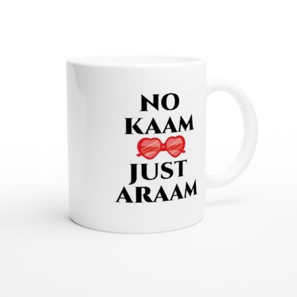 Two-sided dulhan mug showing both faces of the desi bridal design
