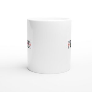 Habibi Arabic mug styled as a gift for him, placed on a neutral surface