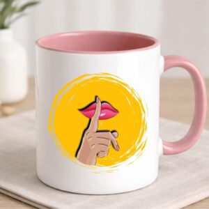 Chup ceramic chai mug inspired by Punjabi culture, showing full design detail
