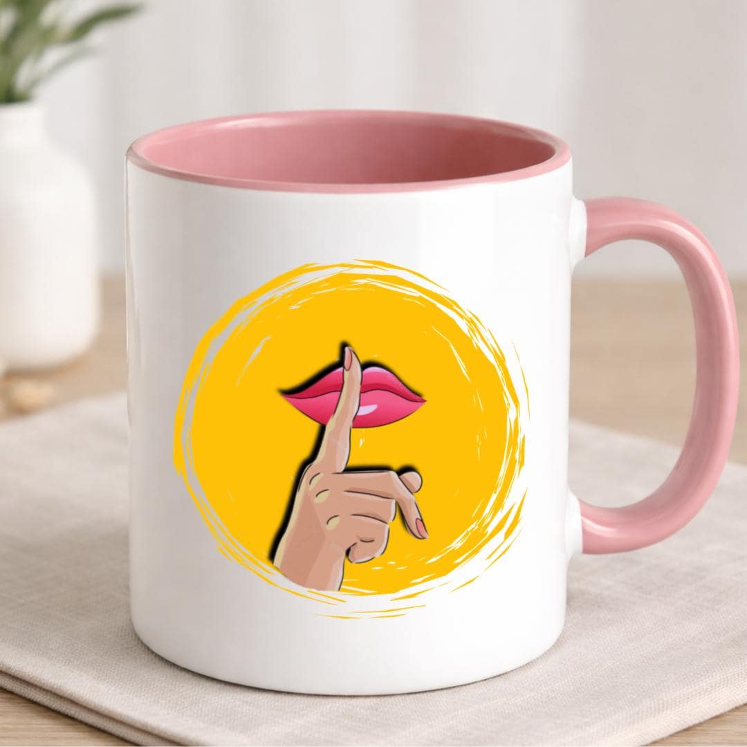 Chup ceramic chai mug inspired by Punjabi culture, showing full design detail