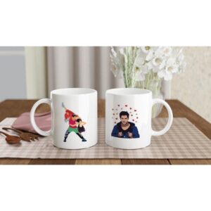 Artkins Varun Dhawan mug full view showing double-sided design