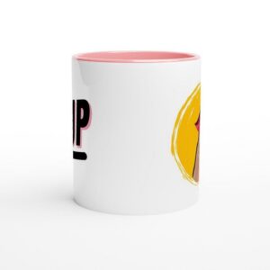 Desi chai mug gift idea for South Asian friends, styled on wooden surface