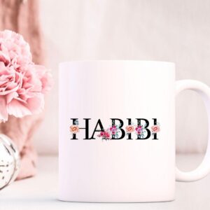 Habibi Arabic Floral Ceramic Mug