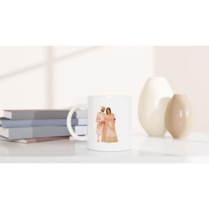 Custom Couple Illustration Mug - Image 7