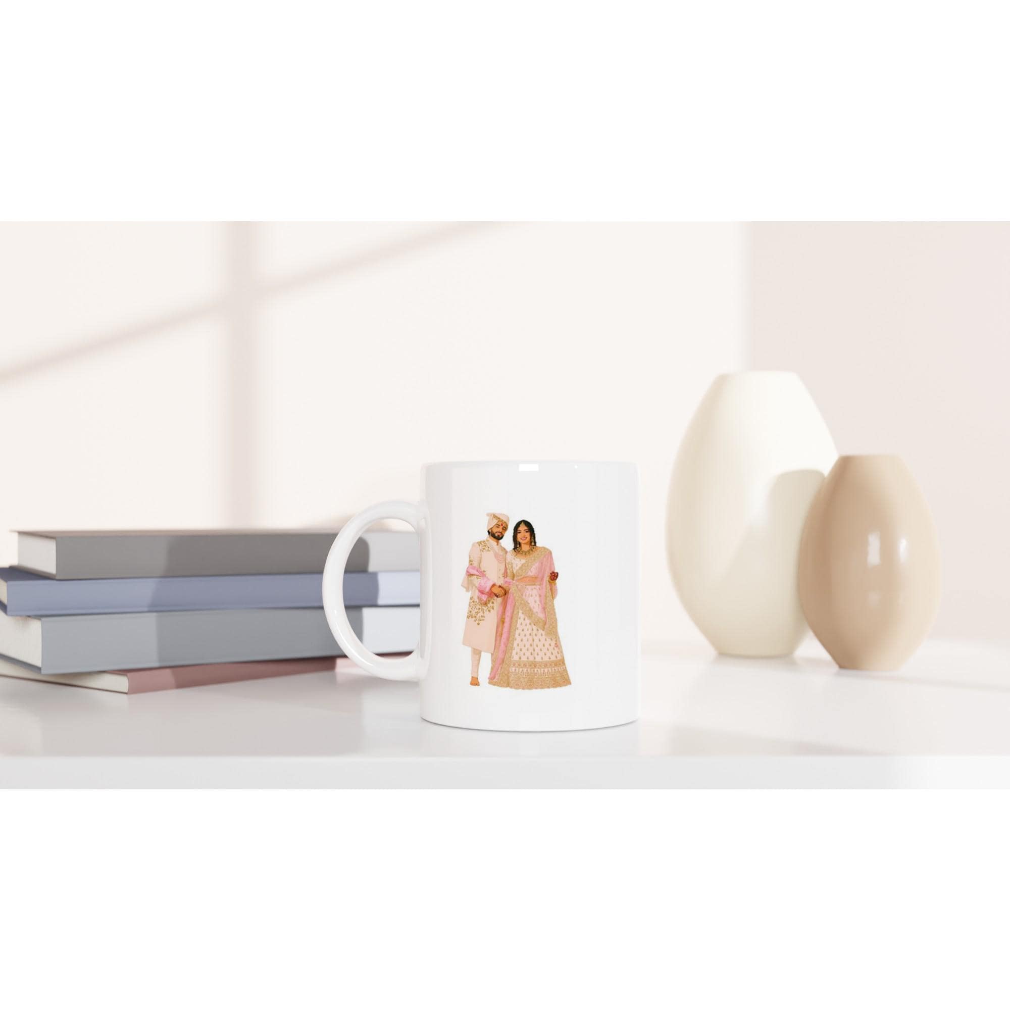 Custom Couple Illustration Mug - Image 7