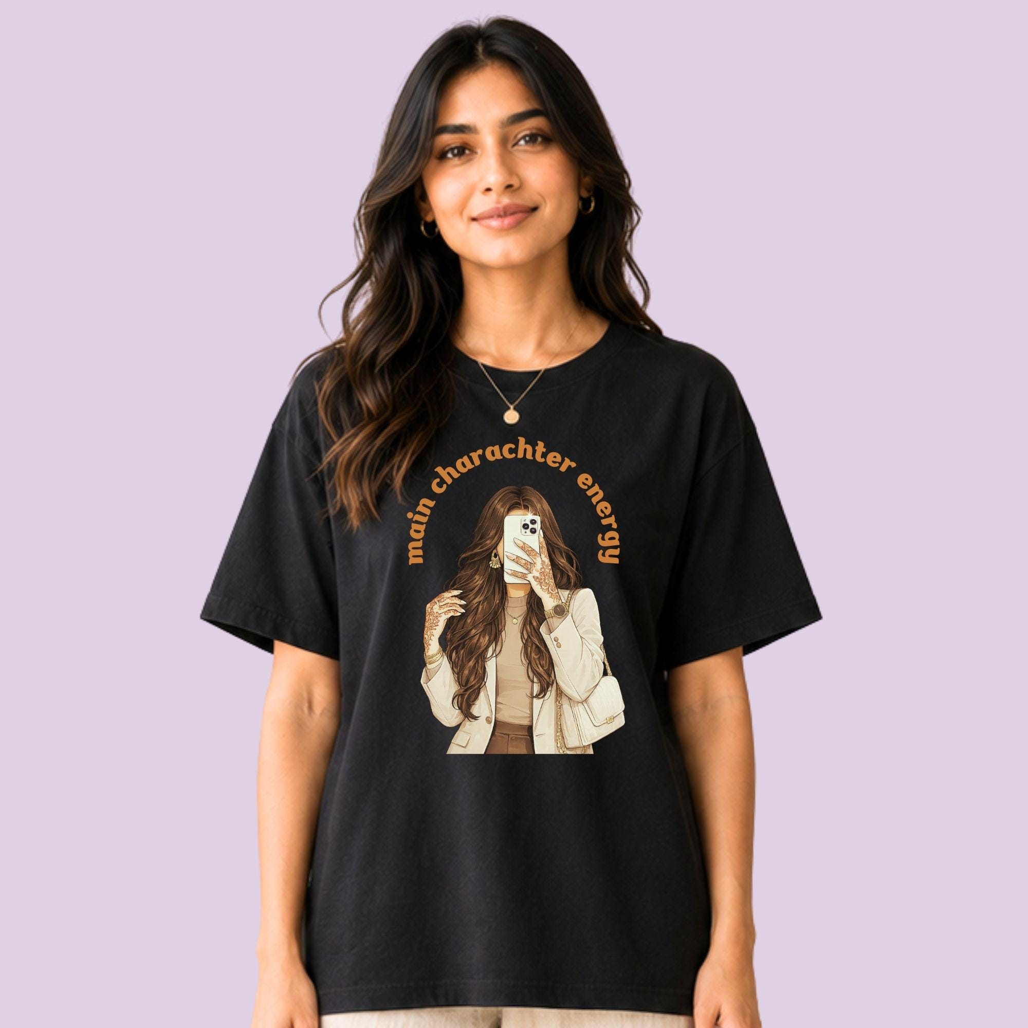 Brown Girl Main Character Energy Tee - Image 6